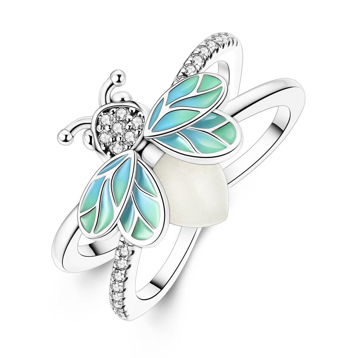 MULA Original Summer Firefly Finger Ring For Women Jewelry 925 Sterling Silver