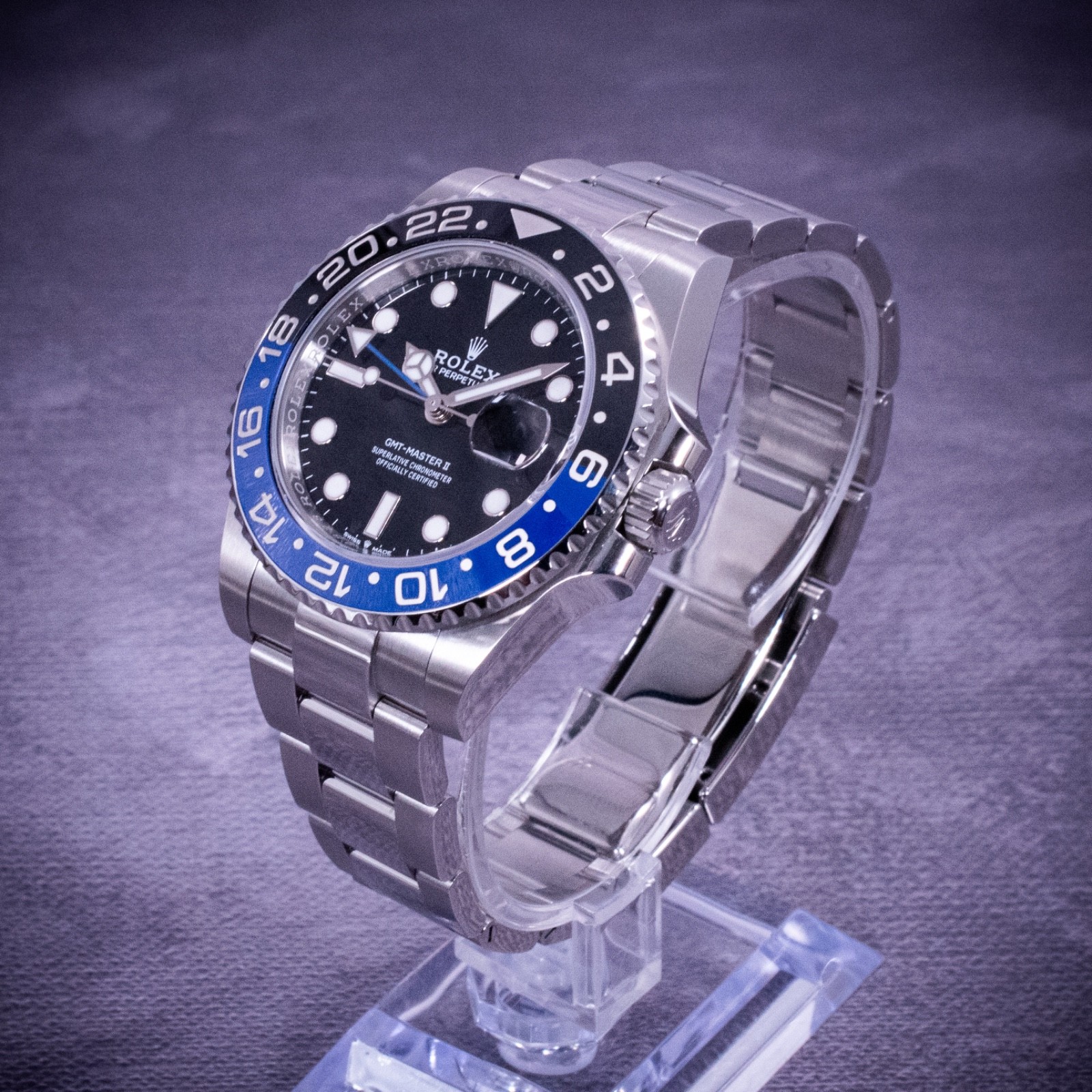 Rolex GMT-Master II Batman 40mm, Ref. 126710BLNR with B&P