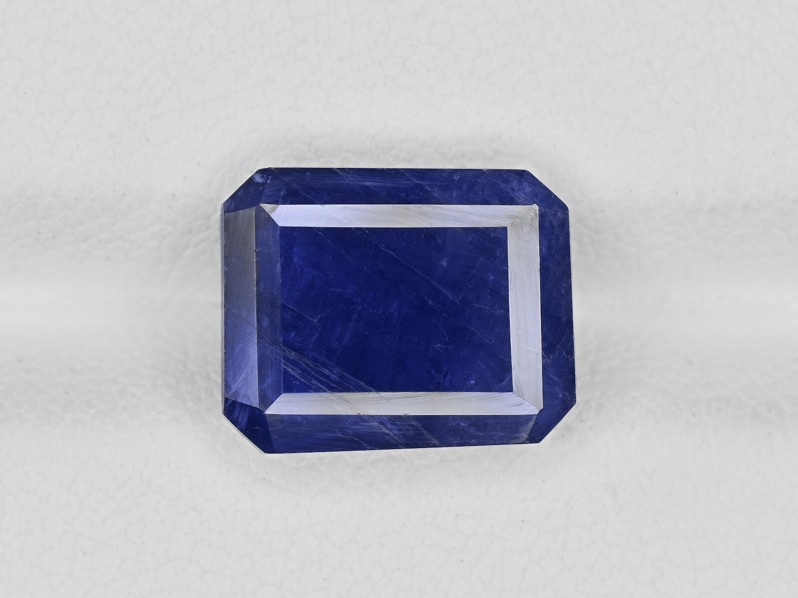 IGI Certified BURMA Blue Sapphire 6.58 Cts Natural Untreated Dark Blue Octagonal