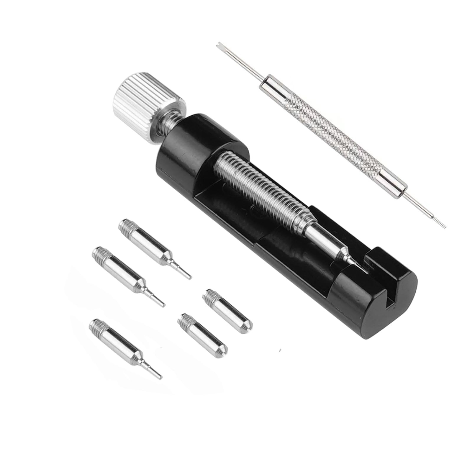 Watch Link Removal Kit, Tools to Adjust and Remove Bracelets，Pin Black