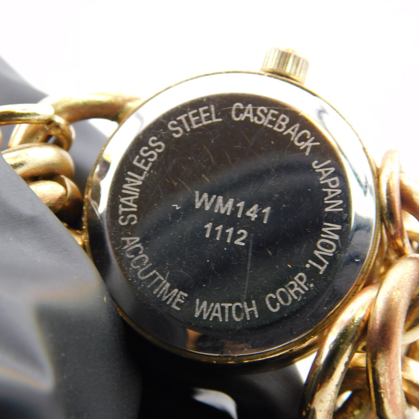 ACCUTIME WATCH CORP. Charm Bracelet Women’s Watch Sz. 6 1/2″ New Battery