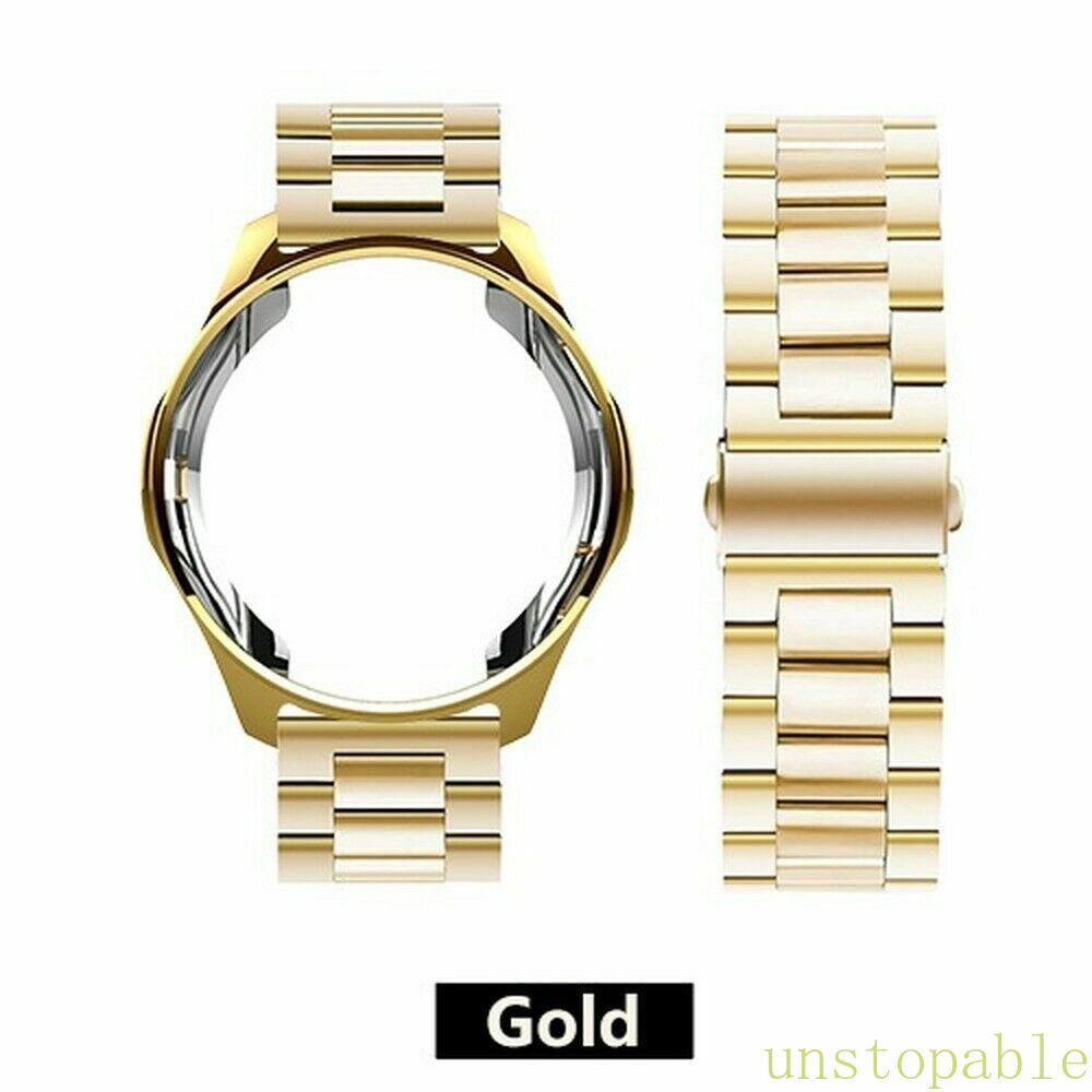 For Samsung Galaxy Watch 46mm (1st Gen) Metal Watch Band + TPU Case SM-R800 R805