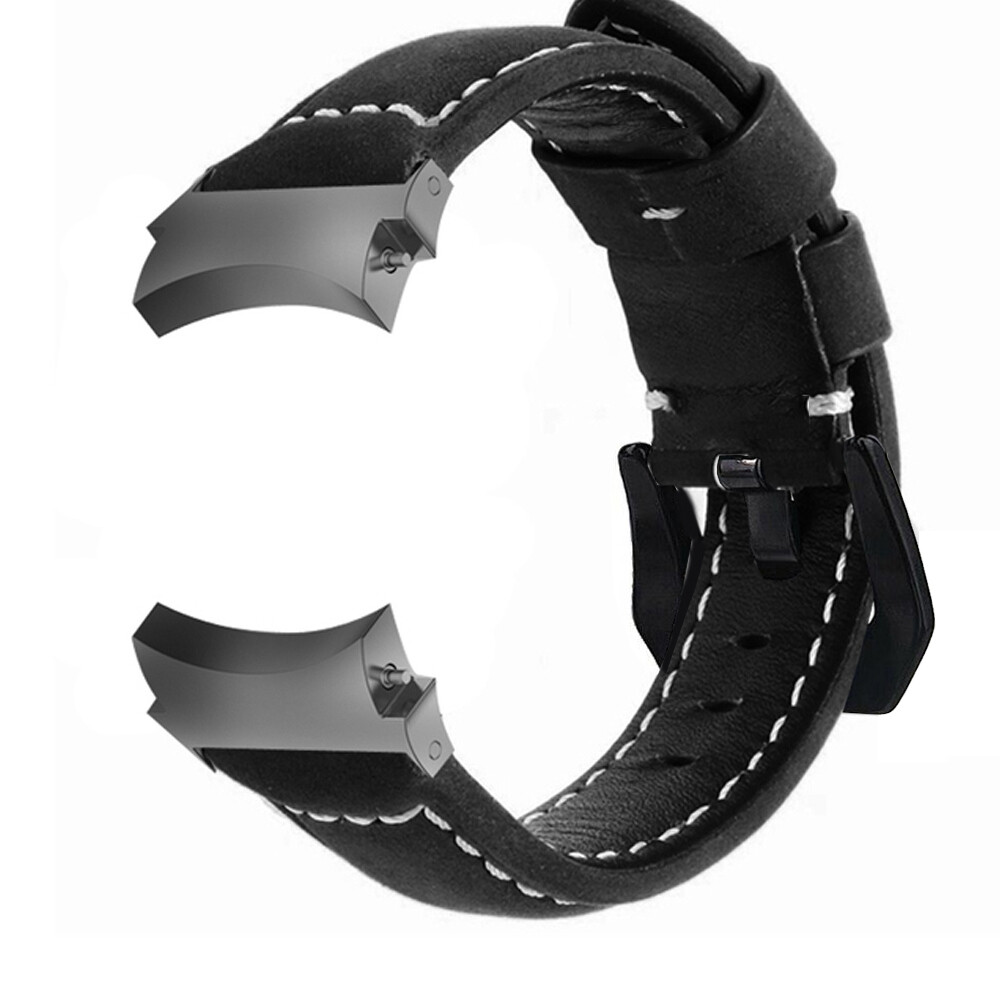 No Gaps Leather Watch Band For Samsung Galaxy Watch 4 5 6 7 40 44mm 43/47mm