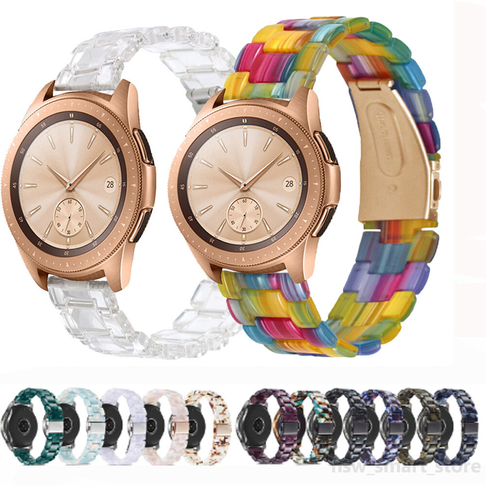 Resin Watch Band Wrist Strap For Samsung Galaxy Watch 3 41MM Active 2 40 42 44mm