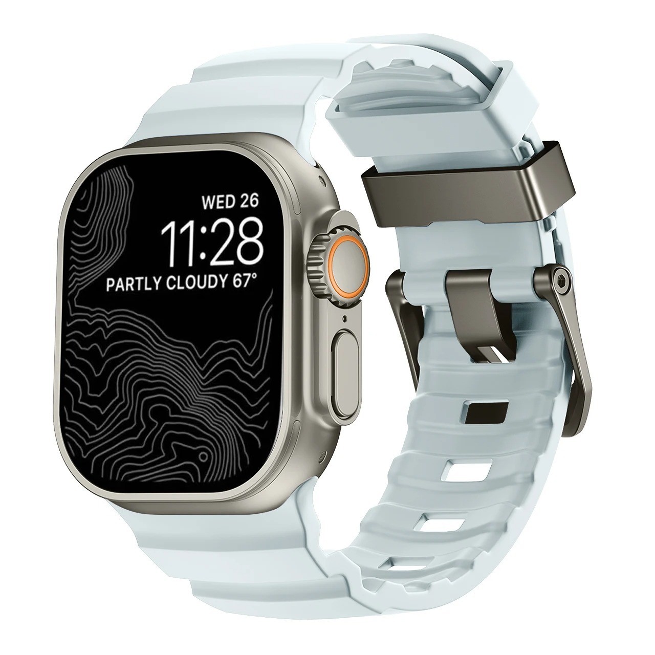 Trail Silicone Band for Apple Watch Ultra 3 2 49mm Strap 46/45/44mm S 1-11 Sport