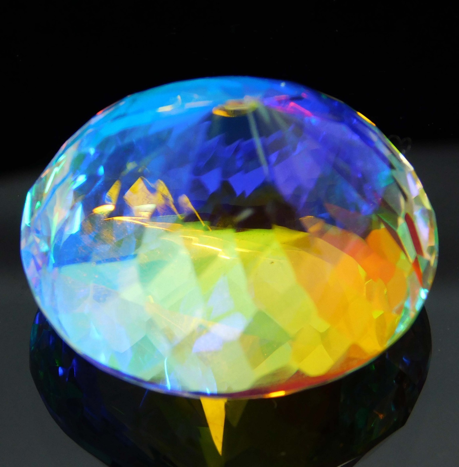 Certified 66.00 Ct Natural Brazilian Mystic Topaz – Oval Cut Loose Gemstone