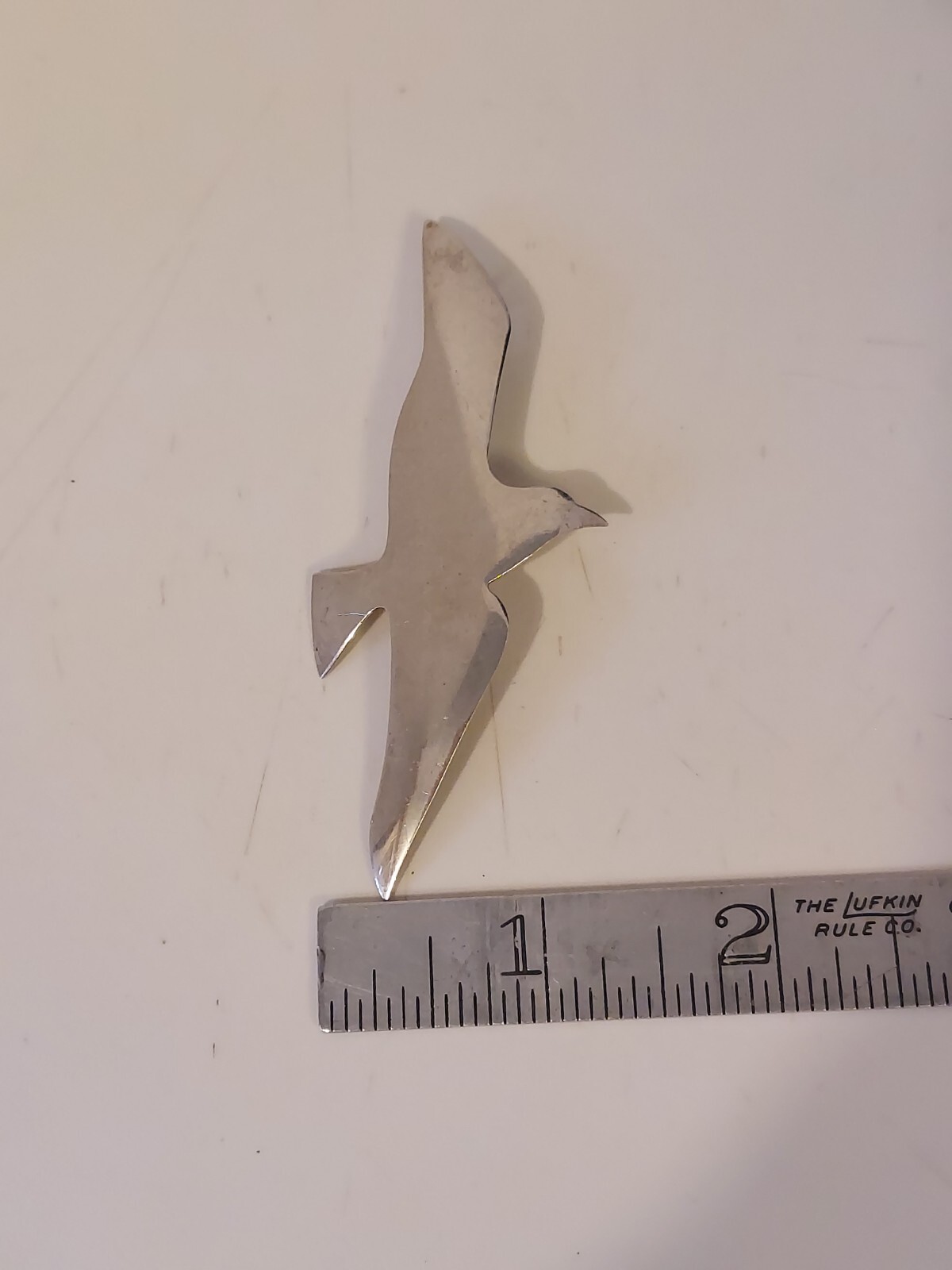 International Sterling Silver Seagull Pendant Brooch 3.5 Inches