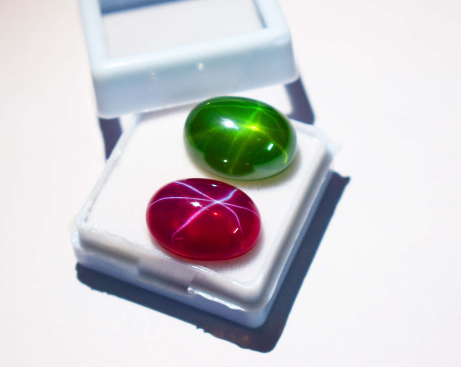 20ct Natural Mix Star Gemstone Lot Oval cut Loose Star Ruby Star Green Sapphire