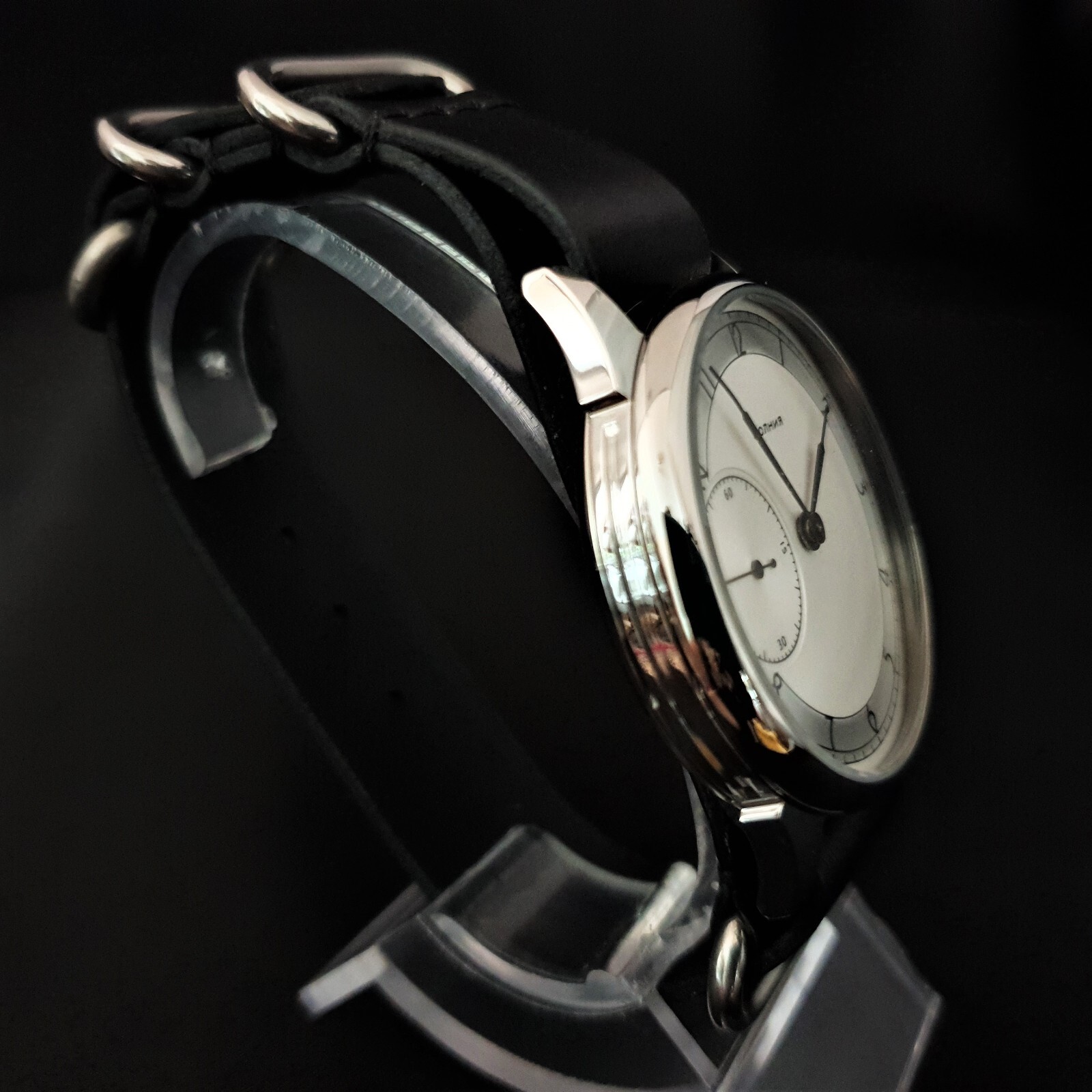 Watch Marriage 3602 Silver dial Dress WristWatch Mechanical Vintage Style USSR