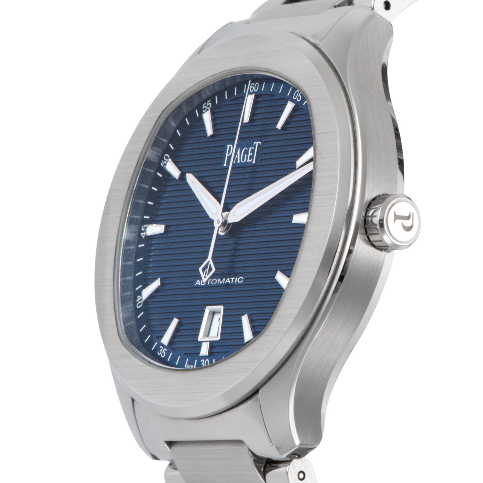 PIAGET Polo Date G0A41002 Stainless Steel Free Shipping with Box from JAPAN