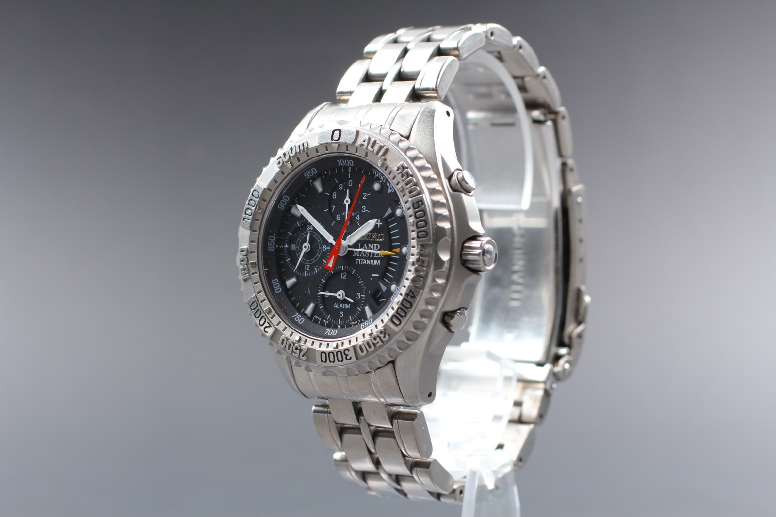 [Exc+5] SEIKO Landmaster Summitter SBCN003 7K32-0A10 Titan 44mm Quartz Men Watch