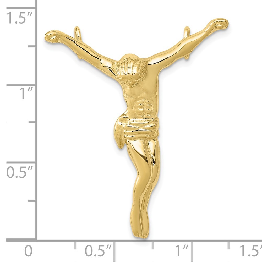 10K Yellow Gold Corpus Chain Slide Pendant 3.29gm L-40 mm, W-32 mm