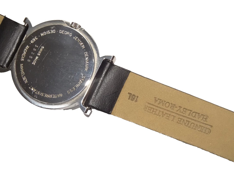 Unisex Georg Jensen #369 by Andreas Mikkelsen Numberless St. Steel Quartz Watch