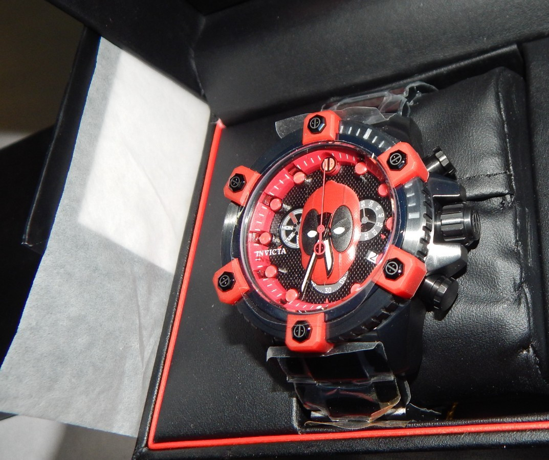 New INVICTA Marvel OCTANE DEADPOOL 48mm Watch 100m 27155 & Box LE 618/3000