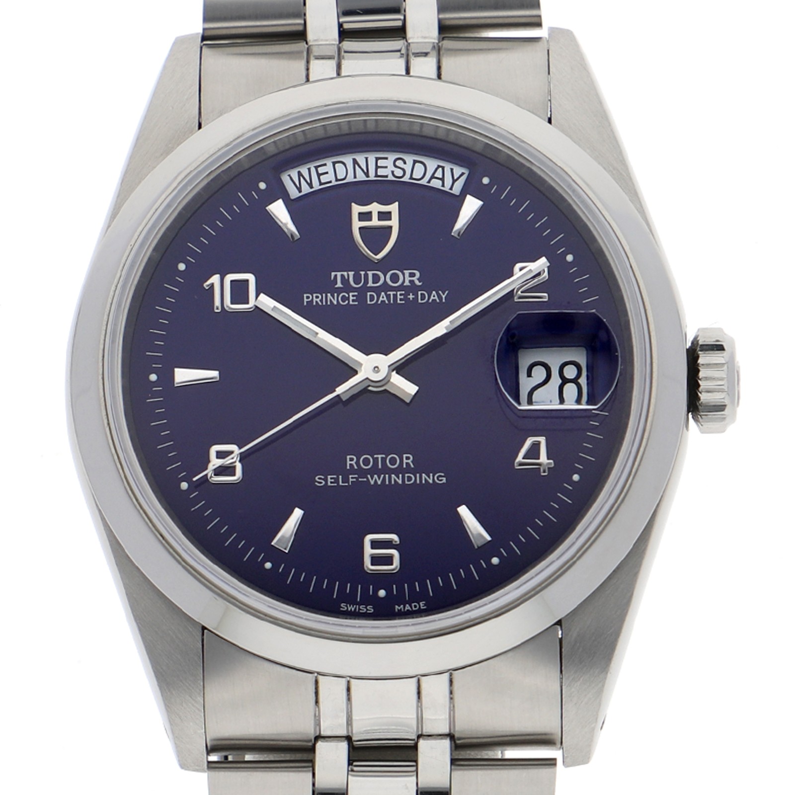 TUDOR 76200 Prince Date Day blue Dial Automatic Stainless Steel Men’s