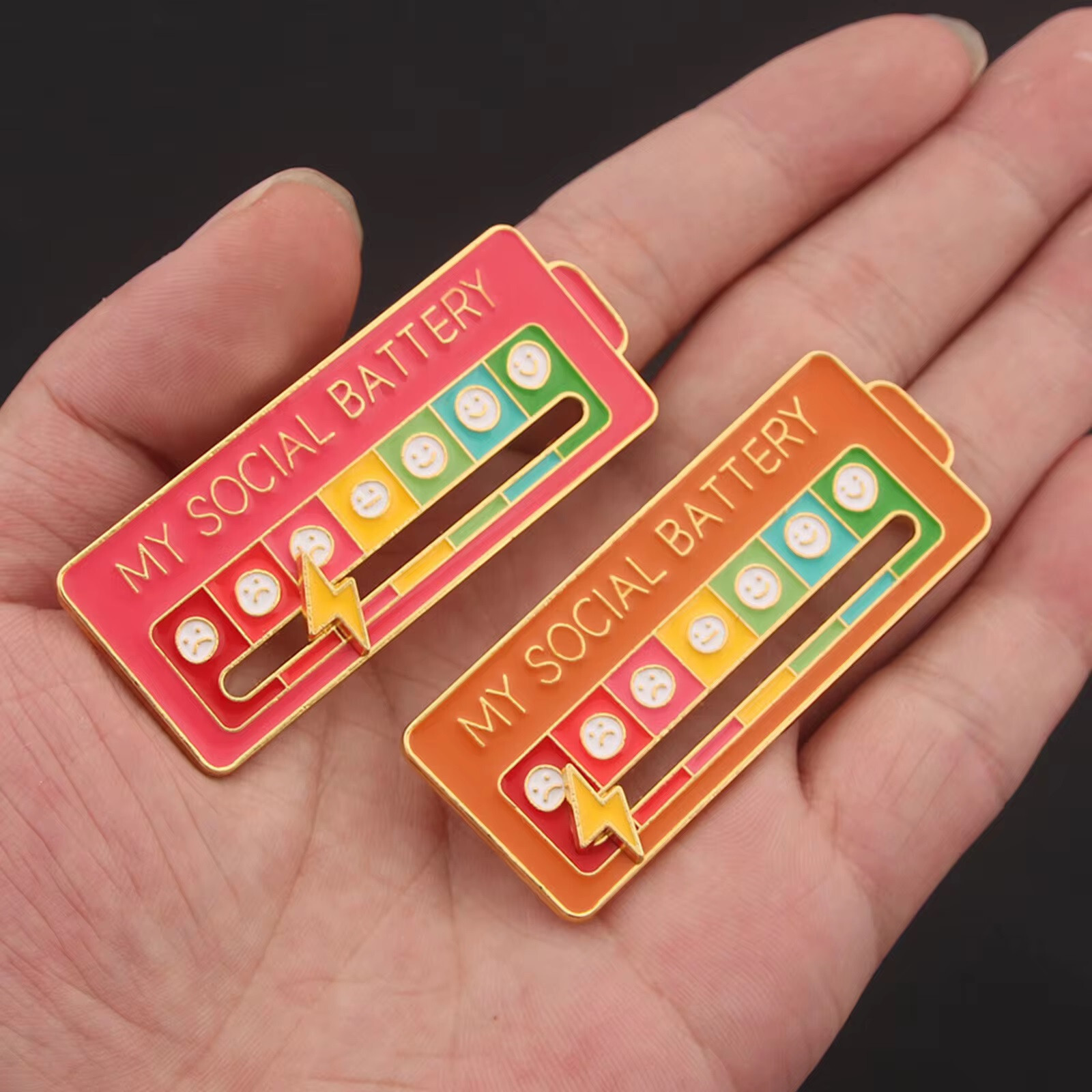 KwalityDEALZ Pin Mood Enamel Mood Tracker Pins