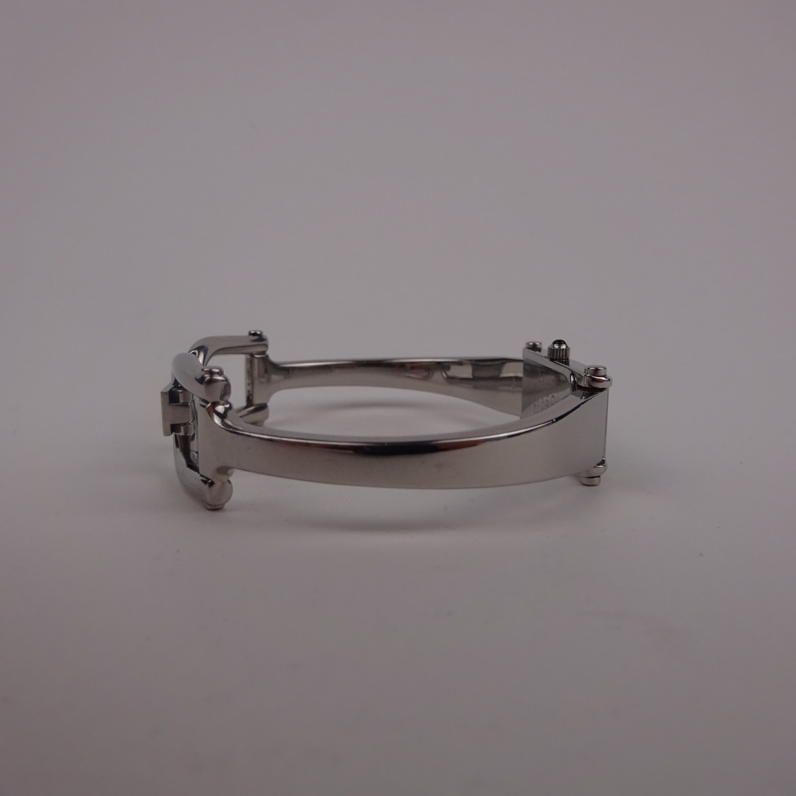 Gucci 1500L Bangle Watch Baby Blue Dial Stainless Steel Women’s
