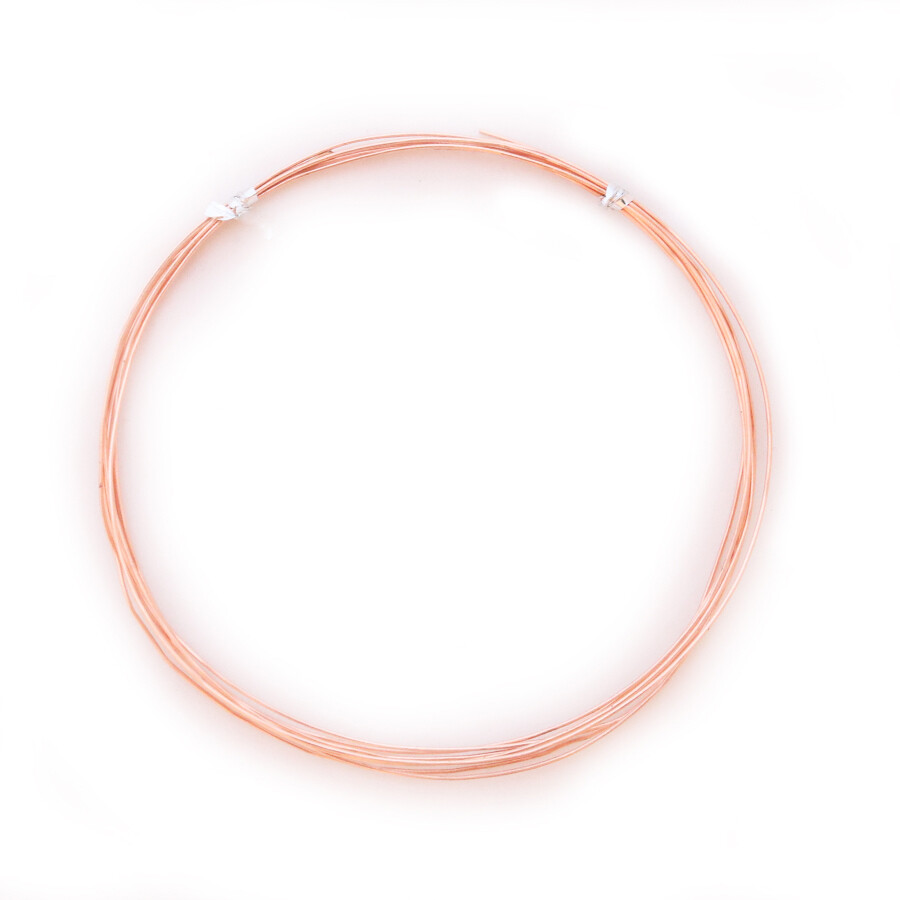 99.9% Pure Copper wire Half Hard Round 16 18 19 20 22 24 Gauge Made in USA