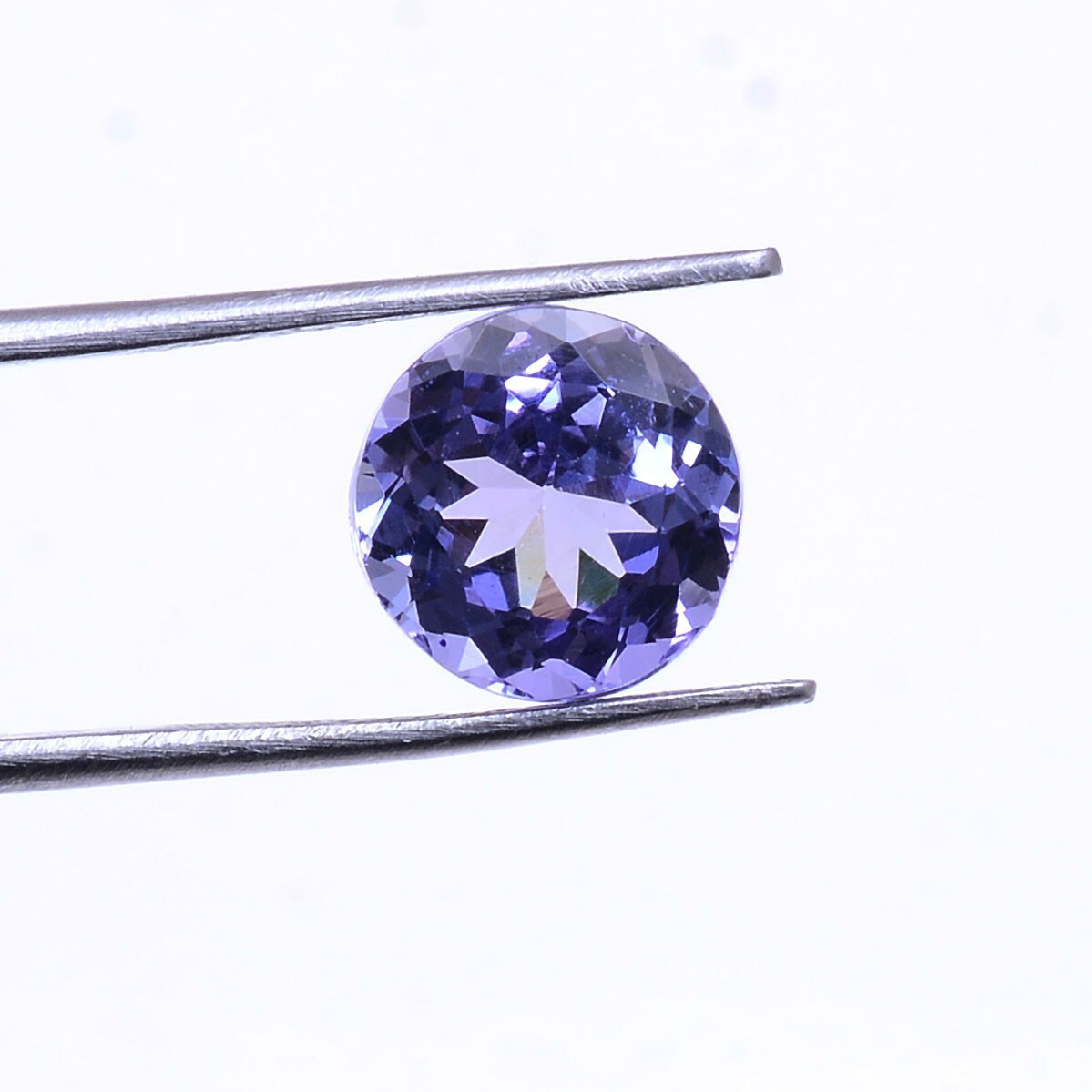 VVS Tanzanite Premium 9mm Round Cut 4.16 Cts, Rare D Block AAA Flawless Gemstone