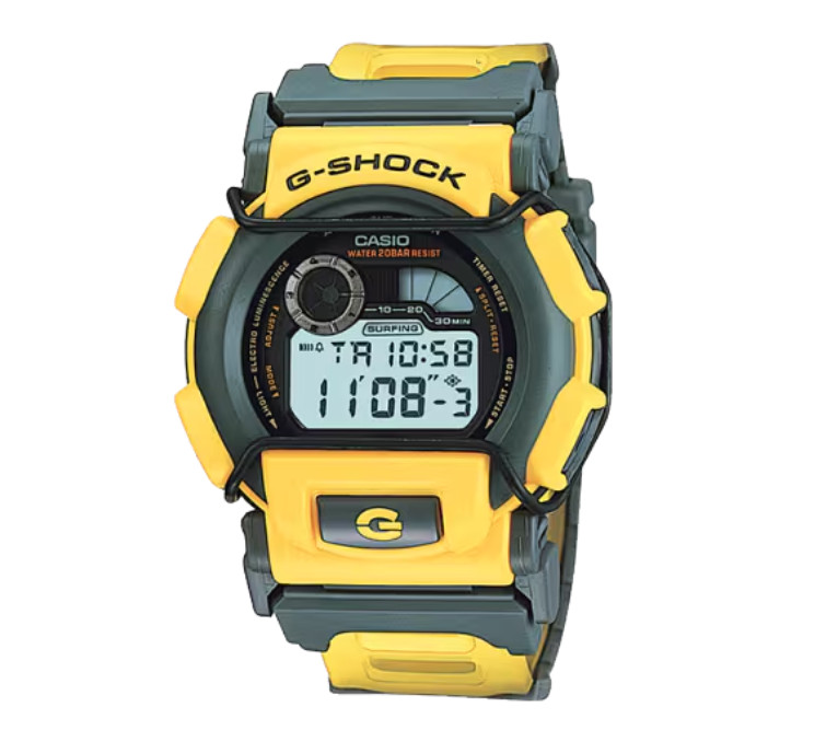 CASIO G-SHOCK DW-003XS-9T Yellow Resin Vintage Digital Watch Rare Brand new