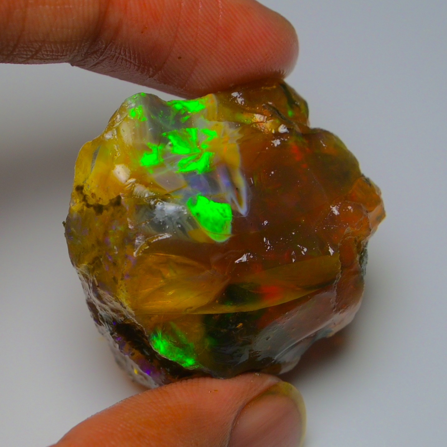 Stunning Ethiopian Opal Rough 99.20 Cts, Large Oil Opal Specimen Natural Opal