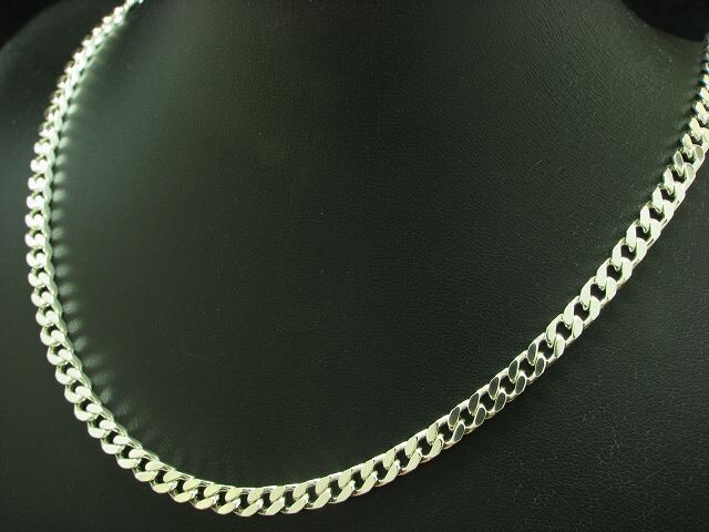 925 Sterling Silver Curb Chain / Real Silver / 20.47 In / 0.62 Oz