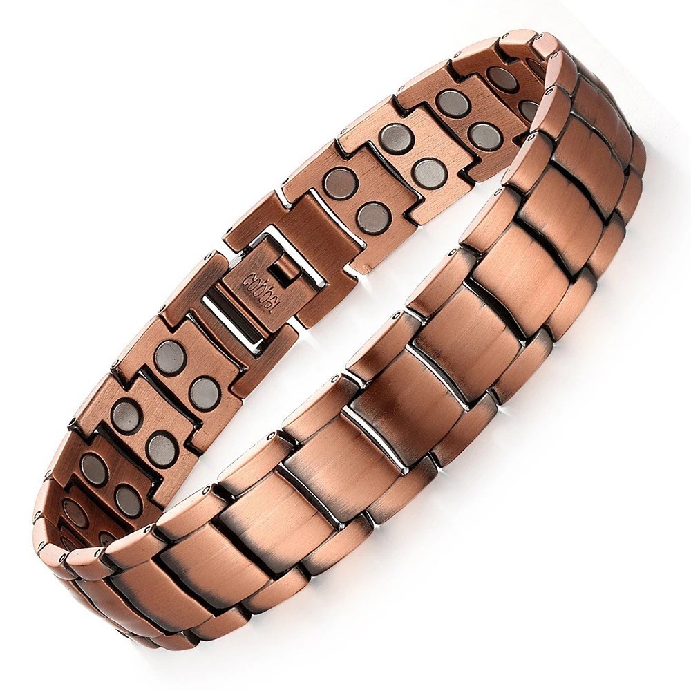 3X Ultra Strength Magnetic Copper Bracelet Vintage Copper Men’s Therapy Energy