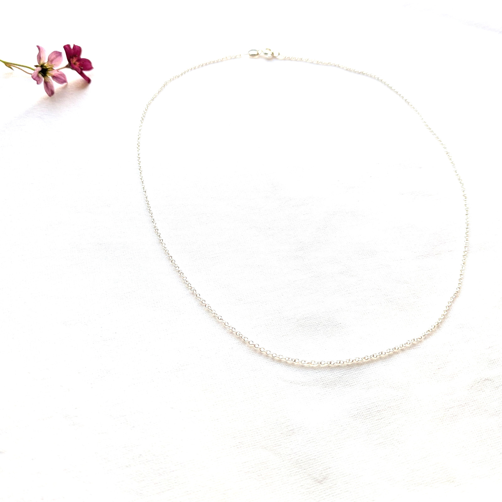 925 Sterling Silver 24 inch Medium Trace Chain Italy Long Necklace Men Women