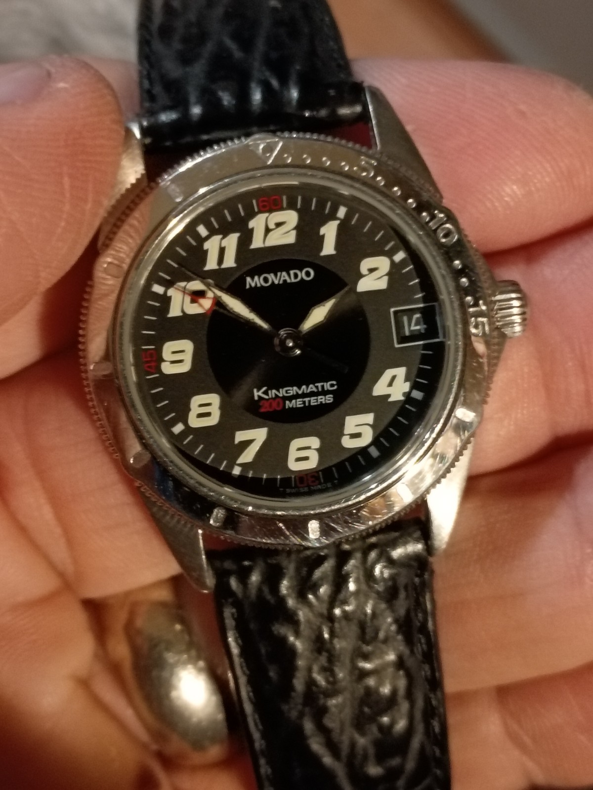 Movado Kingmatic 84-D7-867 200 Meter Diver Mid-size 33mm, Super Nice!!!