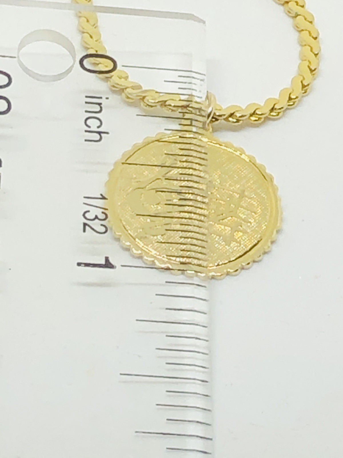 VTG ELCO 12KGF MUSIC NOTES/CLEF CHARM W/GOLD TONE SERPENTINE CHAIN