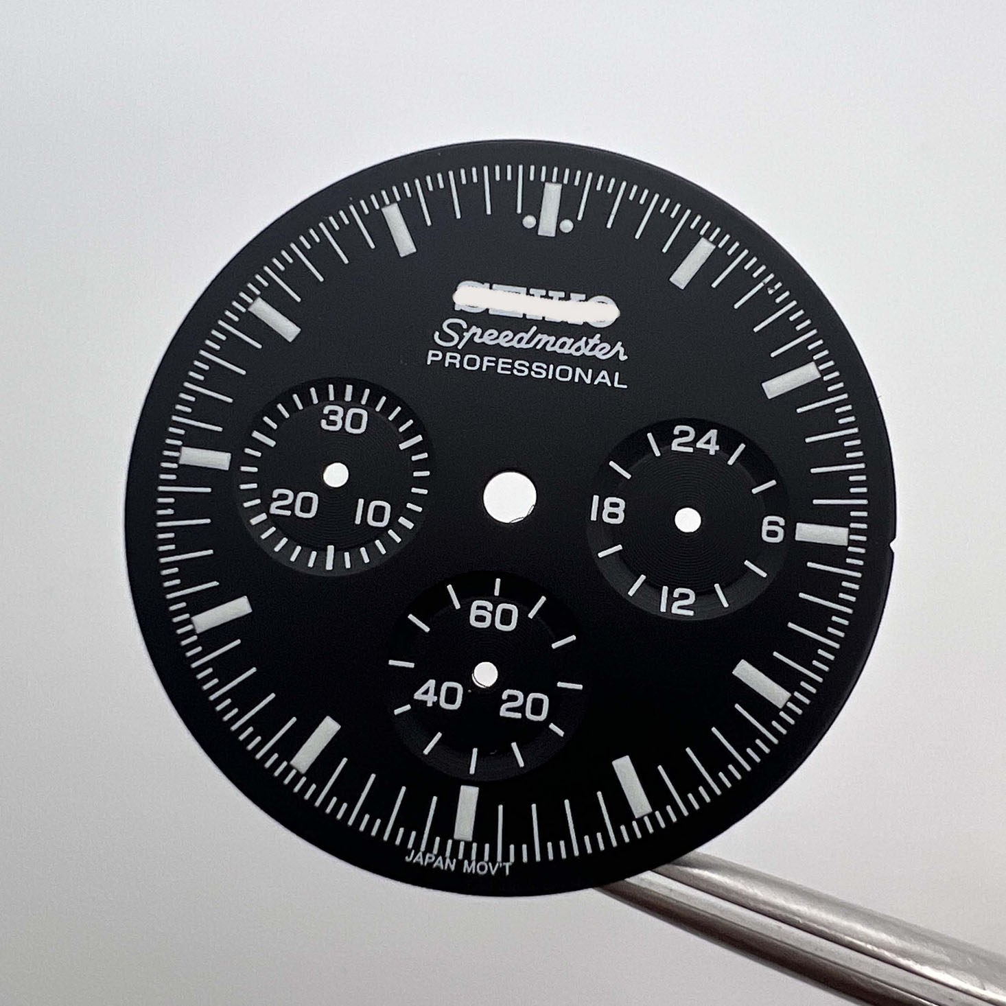 32.5MM Colorful Multi-functional Watch Dial Green Luminous for VK63 Movement