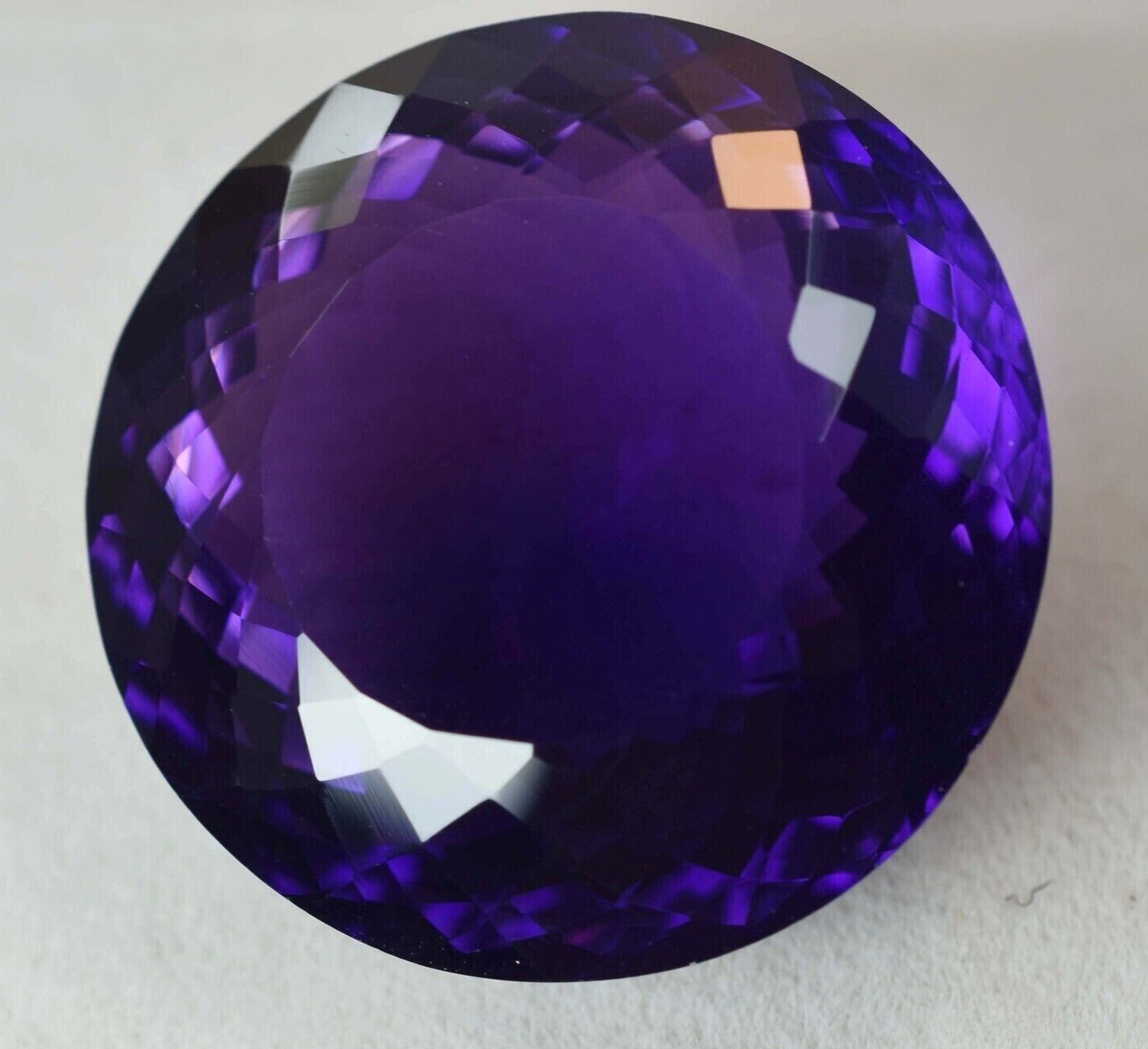 Large Purple Amethyst 76.10 CT Round Cut Loose Gemstone Gift for Women Daughter