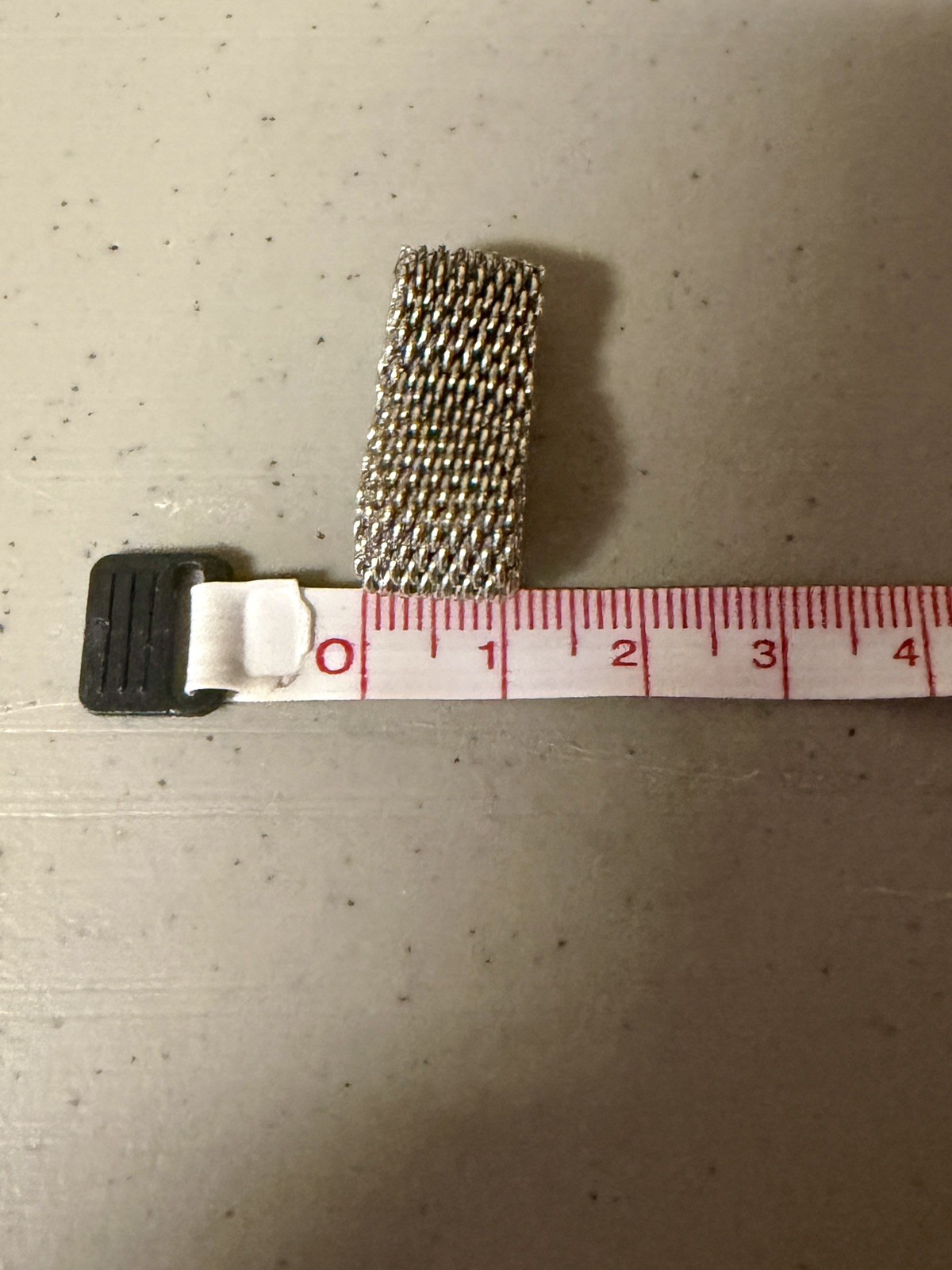 TIFFANY & CO. Sterling Silver Somerset Mesh 10mm Wide Band Ring; SIZE 5 w/ COA