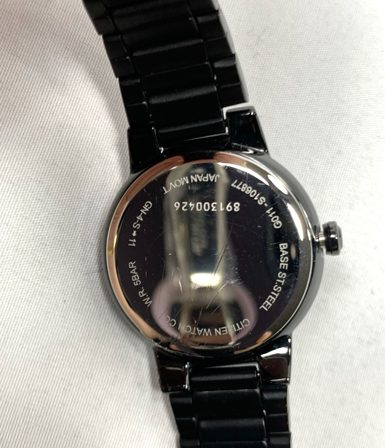 Citizen Quartz Watch Womens G011-S106877 Black Metal Bracelet Japan NEW BATTERY