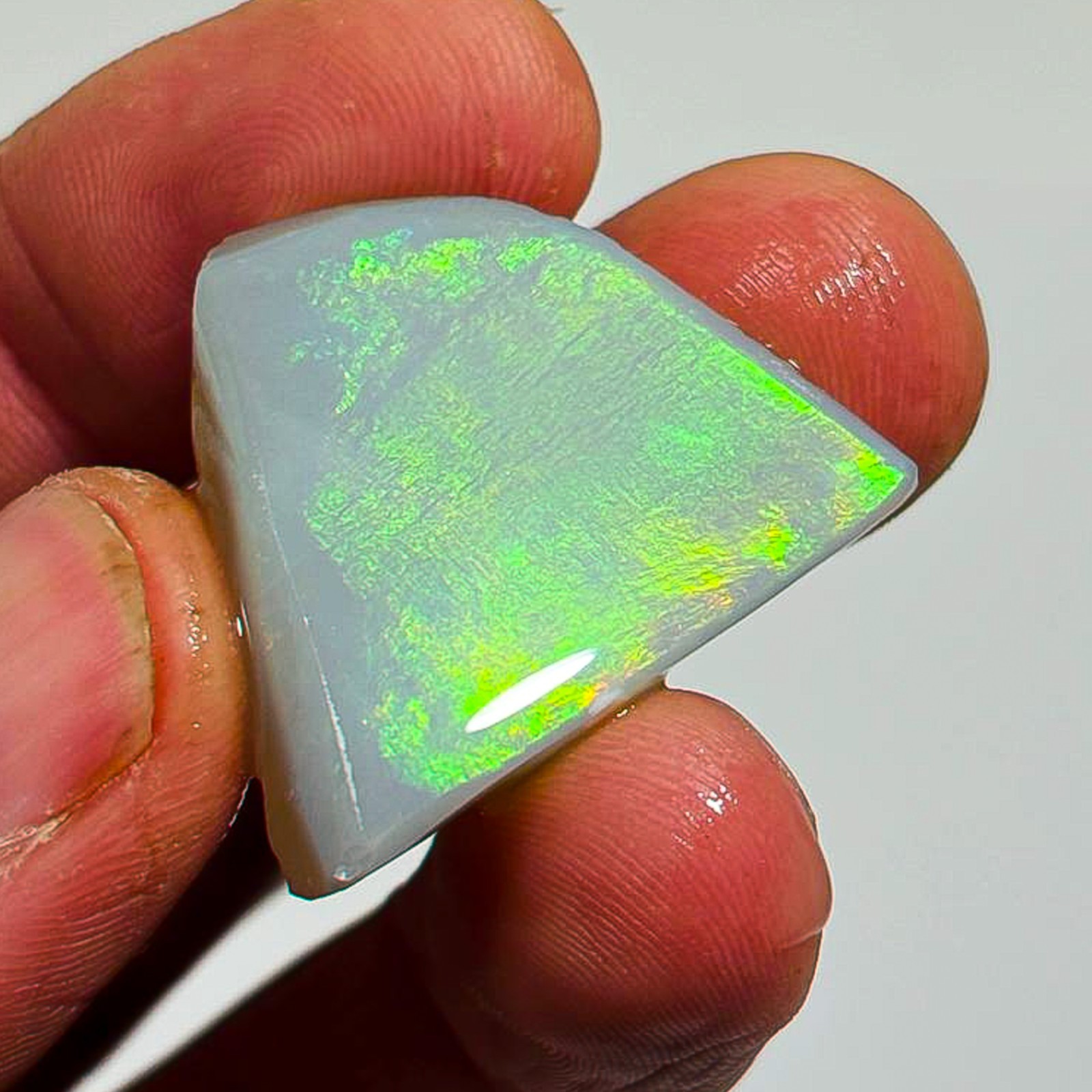 38.20 carat Lightning Ridge Opal dark base Rub Australian Rough OPL270 Opal UK