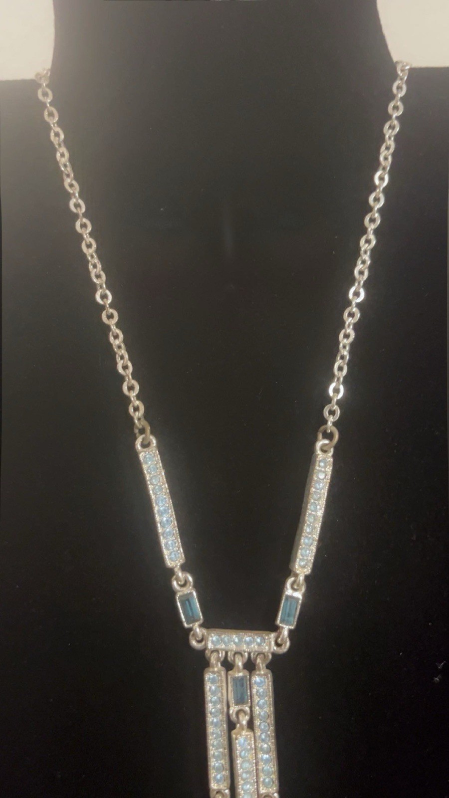 Vintage Napier Crystal Rhinestones Necklace 15 Inches