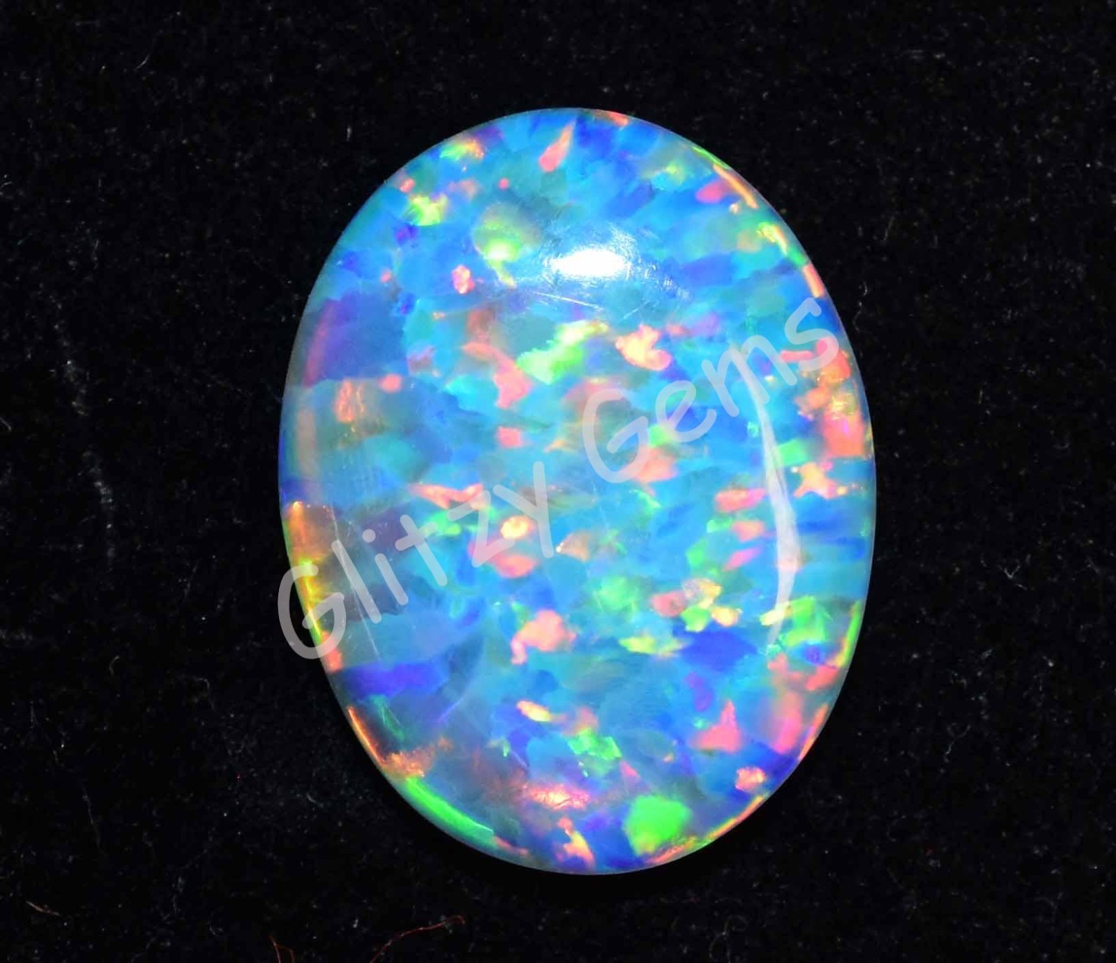 Natural Milky White Play Of Color Fire Opal 5.25 Ct Cabo Certified Gemstone