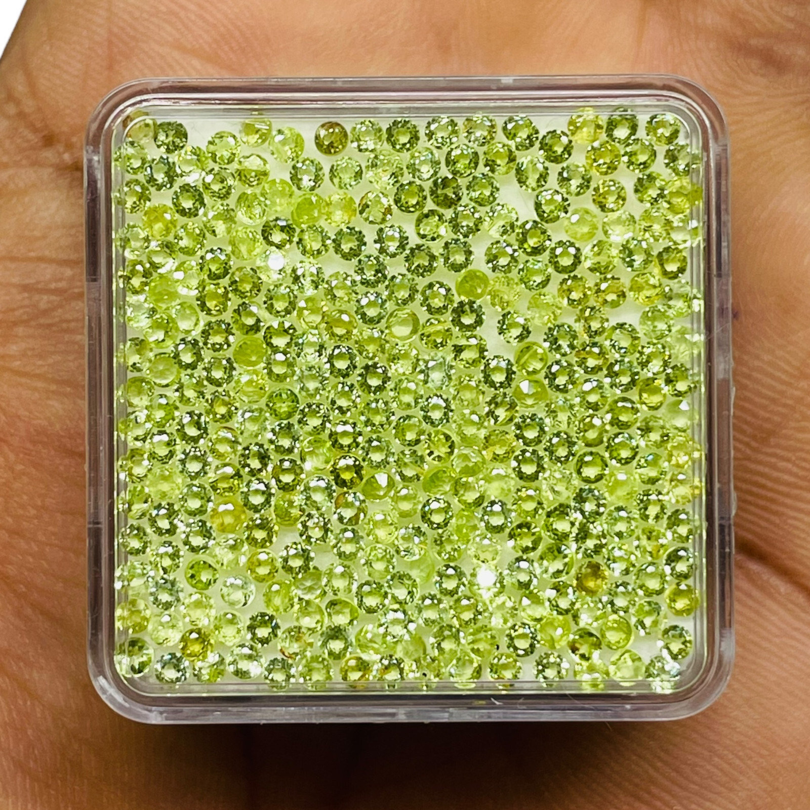 250 Pcs Natural Peridot 2mm Round Cut Loose Untreated Wholesale Gemstones Lot
