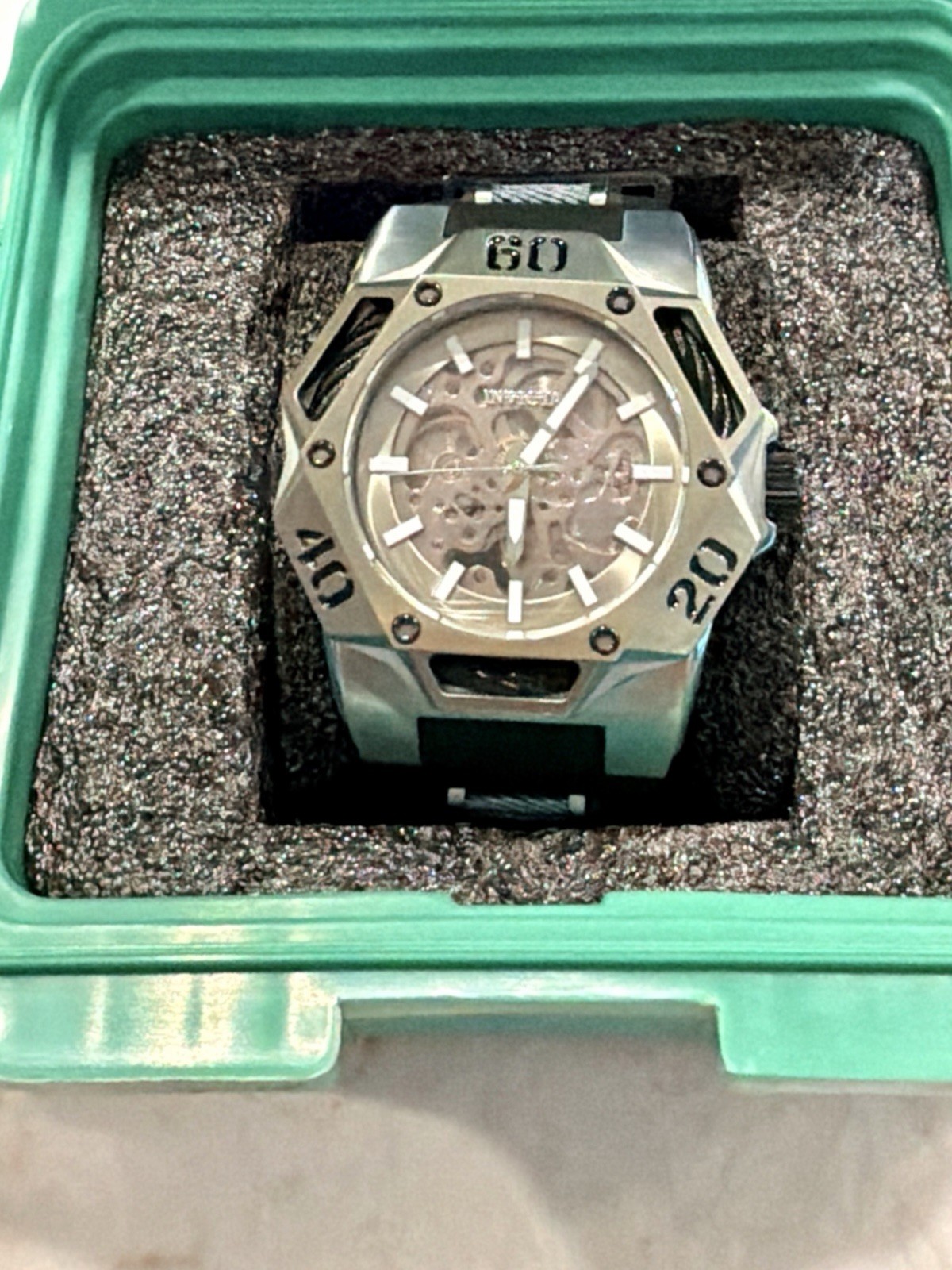 Rare Invicta Coalition Forces Iron dome. #44083 Automatic Skeleton Dial.