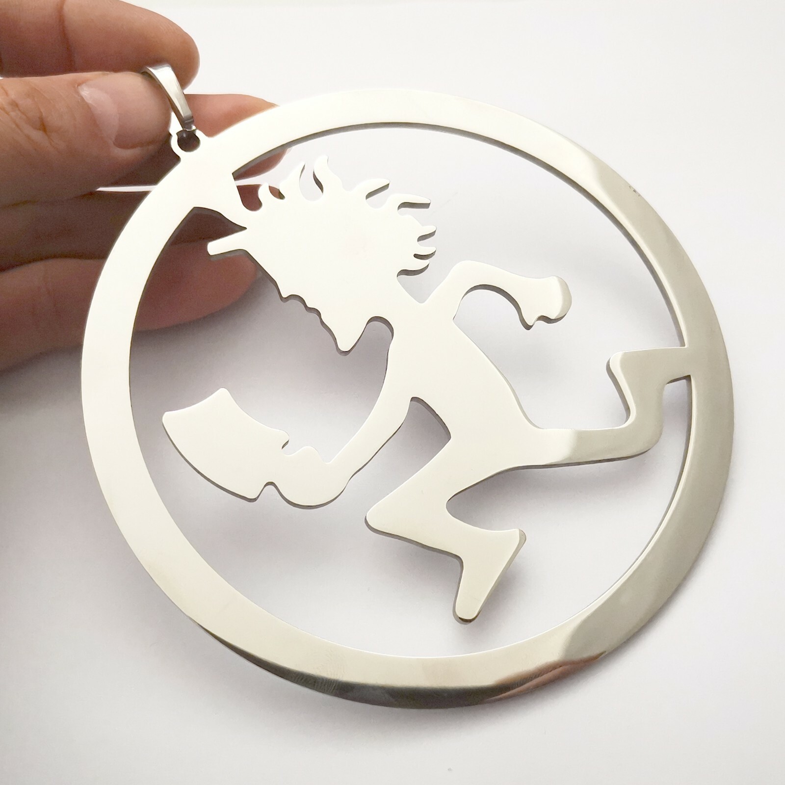 5 inch Large Huge Hatchetman Stainless Steel ICP Insane Juggalo Charms pendant