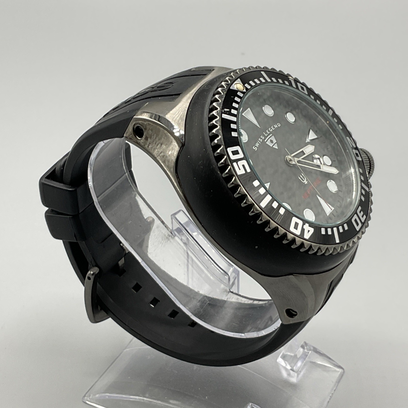Swiss Legend Men’s Neptune Black dial Quartz watch 52mm