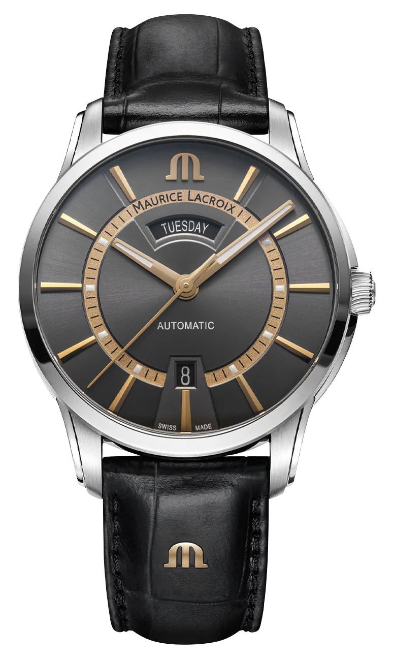 Maurice Lacroix Pontos Automatic Steel Day/Date Mens Watch PT6358-SS001-333-2