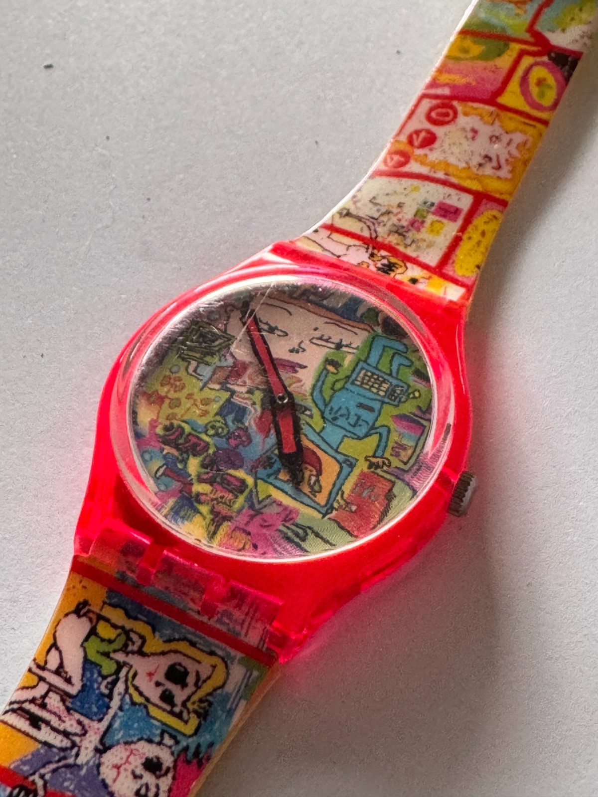 Vintage 1997 Swatch “Tokyo Manga” GR133 by Hideki Nakazawa – Rare Artist Design