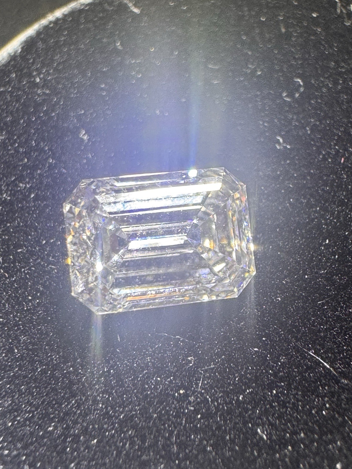 Lab Grown 1.02 Cts EMERALD Cut IGI Certified CVD Diamond D Color VVS2 Clarity