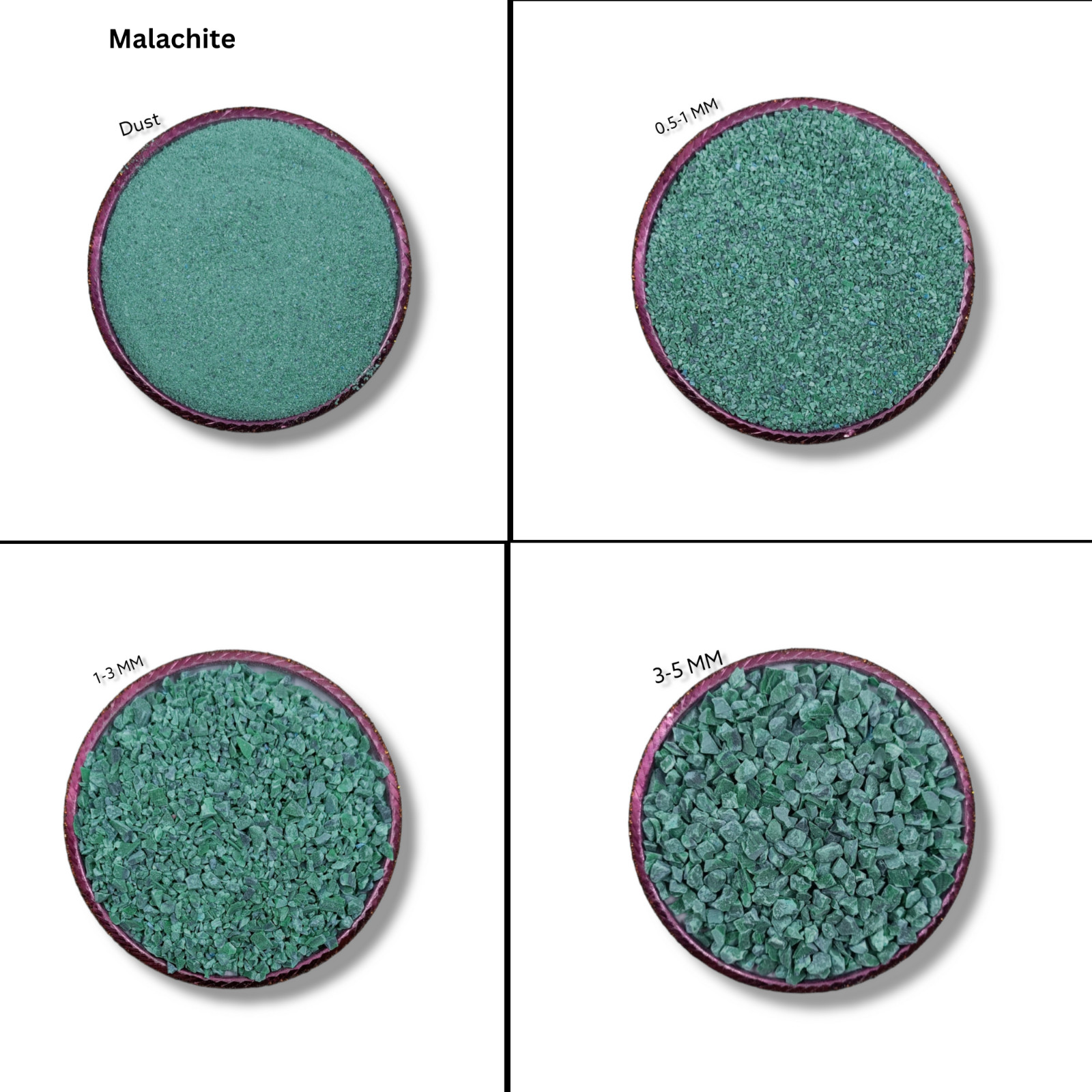 Crushed Malachite Gemstone Coarse Stone Inlay Woodworking Powder Inlay
