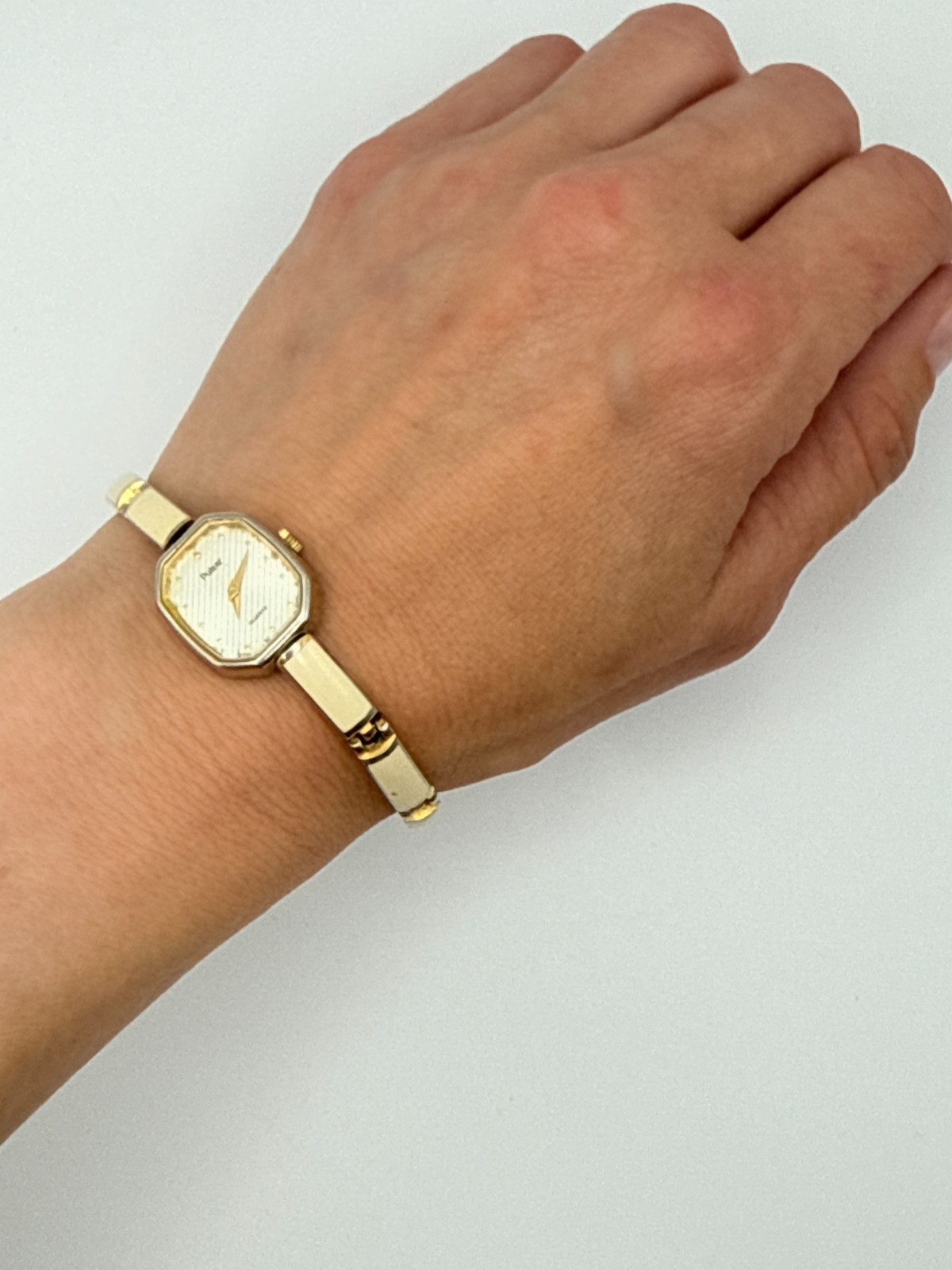Vintage Pulsar Two-Tone Octagonal Ladies Watch Quartz Untested