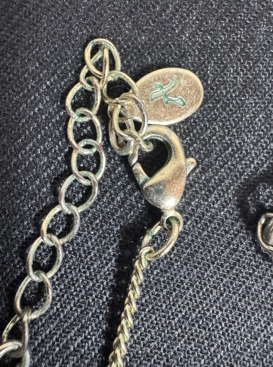 4x Accessorize Necklaces Butterfly, Air Balloon & Eiffel Tower Pendants Vintage