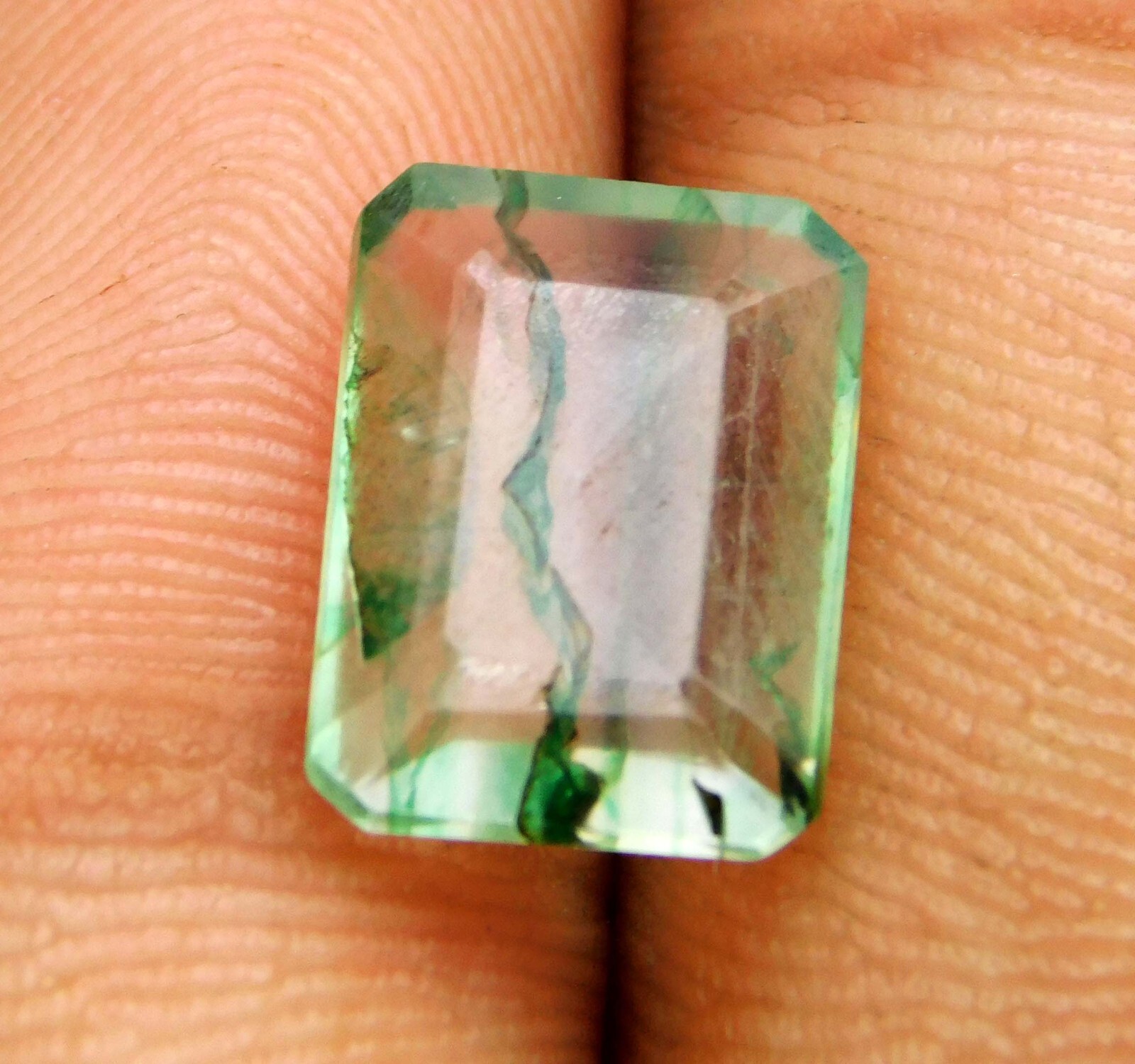 Certified Natural Colombian Green Emerald 3.00 Ct Emerald Cut Loose Gemstone