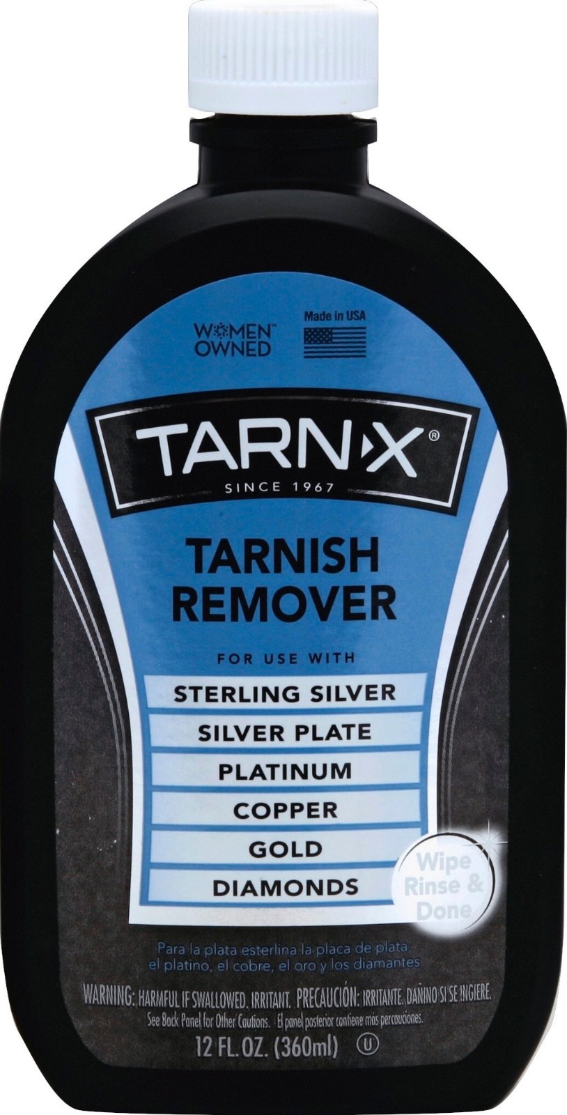 Tarnish Remover 12 Oz. Tarn-X Silver Gold Copper Clean & Polish Jewelry Cleaner