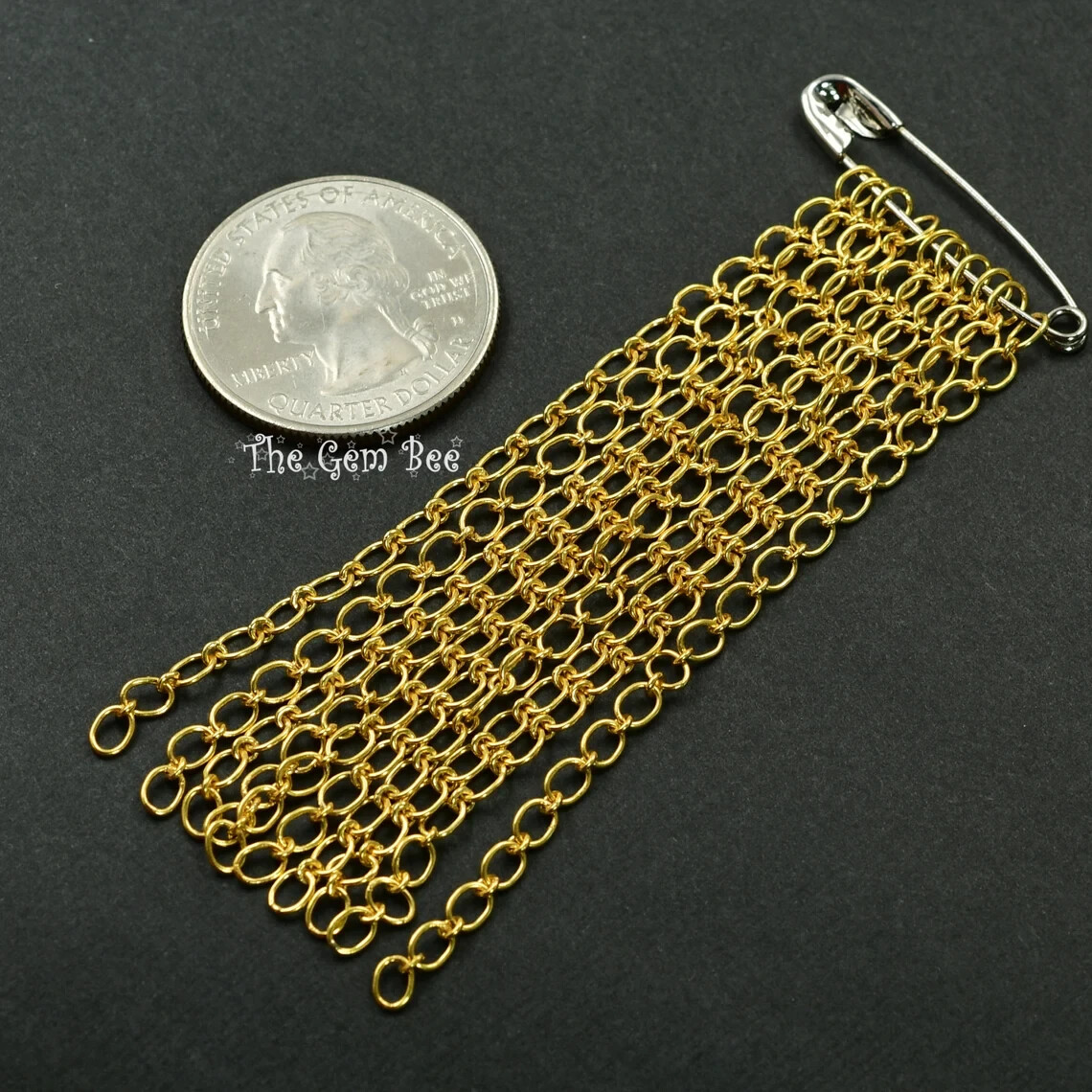 3mmx4mm 18k Solid Yellow Gold Fancy Oval Cable Chain Extender 3 INCH Length